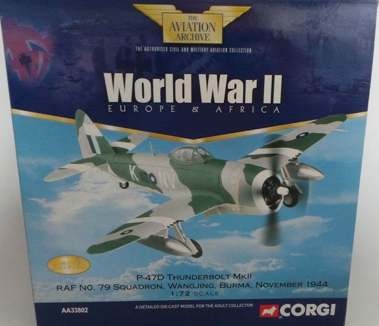 CORGI P-47D THUNDERBOLT RAF No.79 SQN